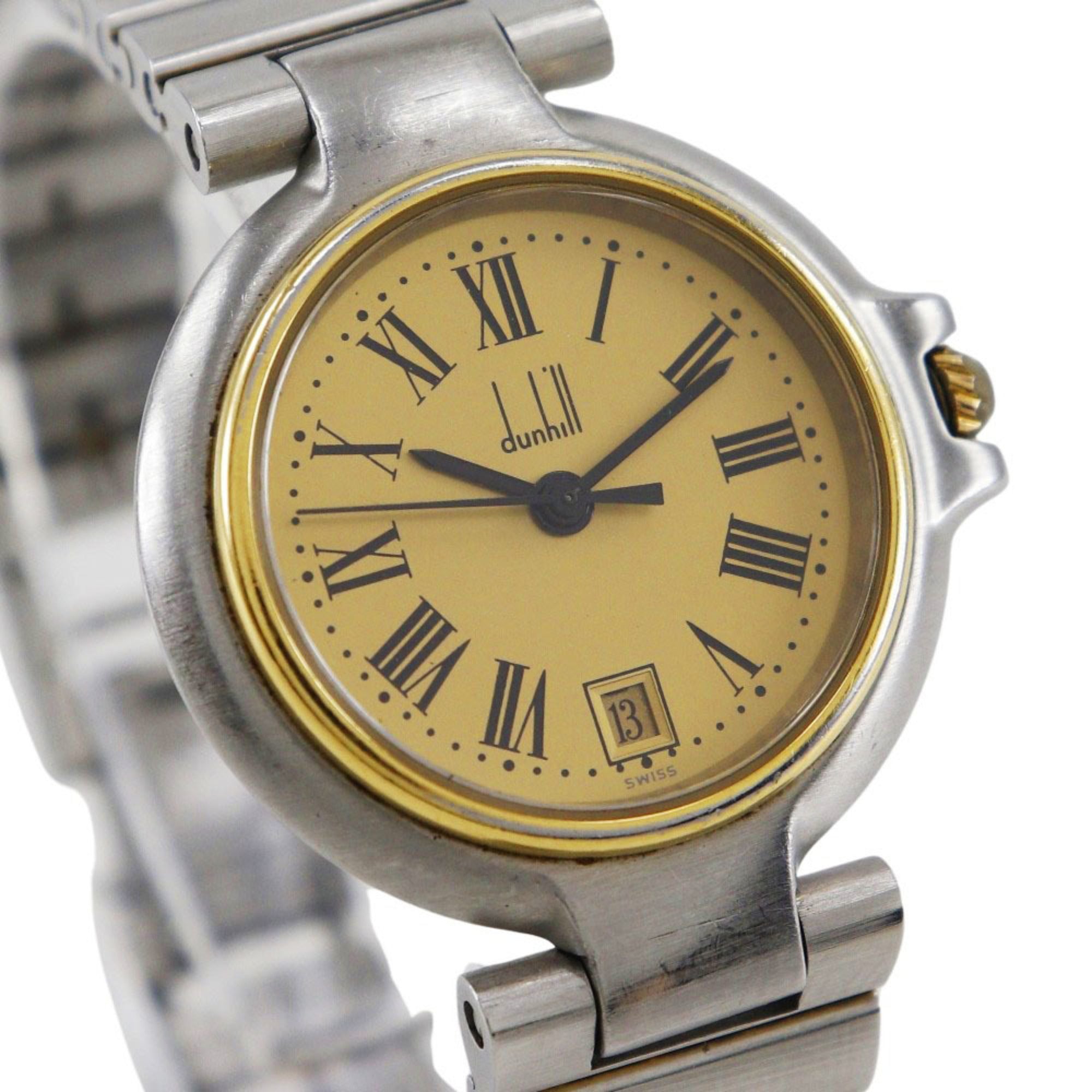 Dunhill Millennium Women's Watch, Stainless Steel with Gold Plated Quartz Movement, Analog Display, Dial — Good