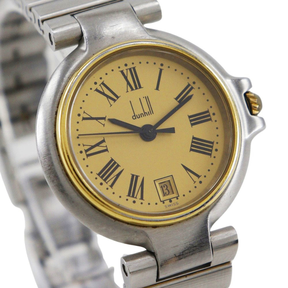 Dunhill Millennium Women's Watch, Stainless Steel with Gold Plated Quartz Movement, Analog Display, Dial — Good