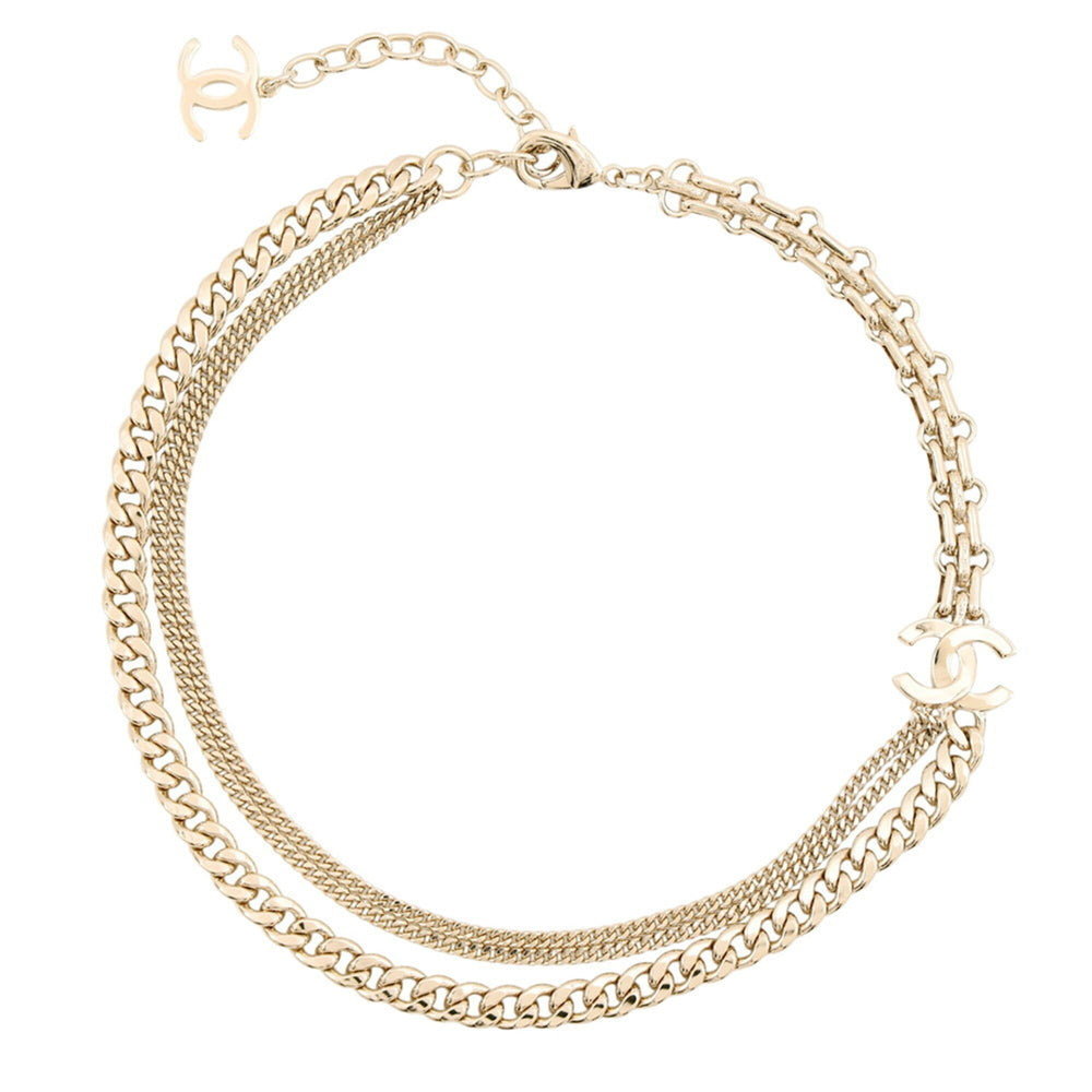 Chanel Necklace Coco Mark Rhinestone B25 K ABG553 CHANEL Women's NECKLACE — Like New
