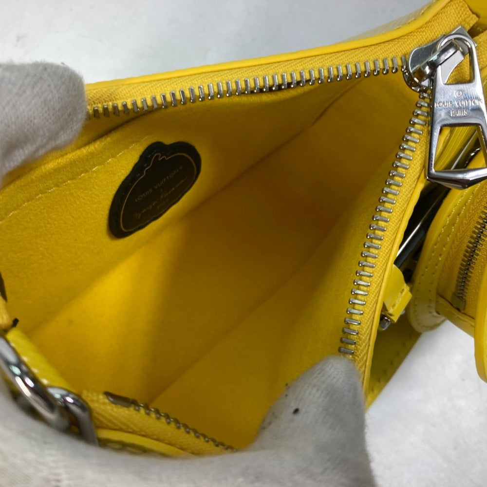 LOUIS VUITTON M21702 Yayoi Kusama collaboration LVxYK Malellini shoulder bag handbag Epi leather ladies jaune yellow — New - Store Return