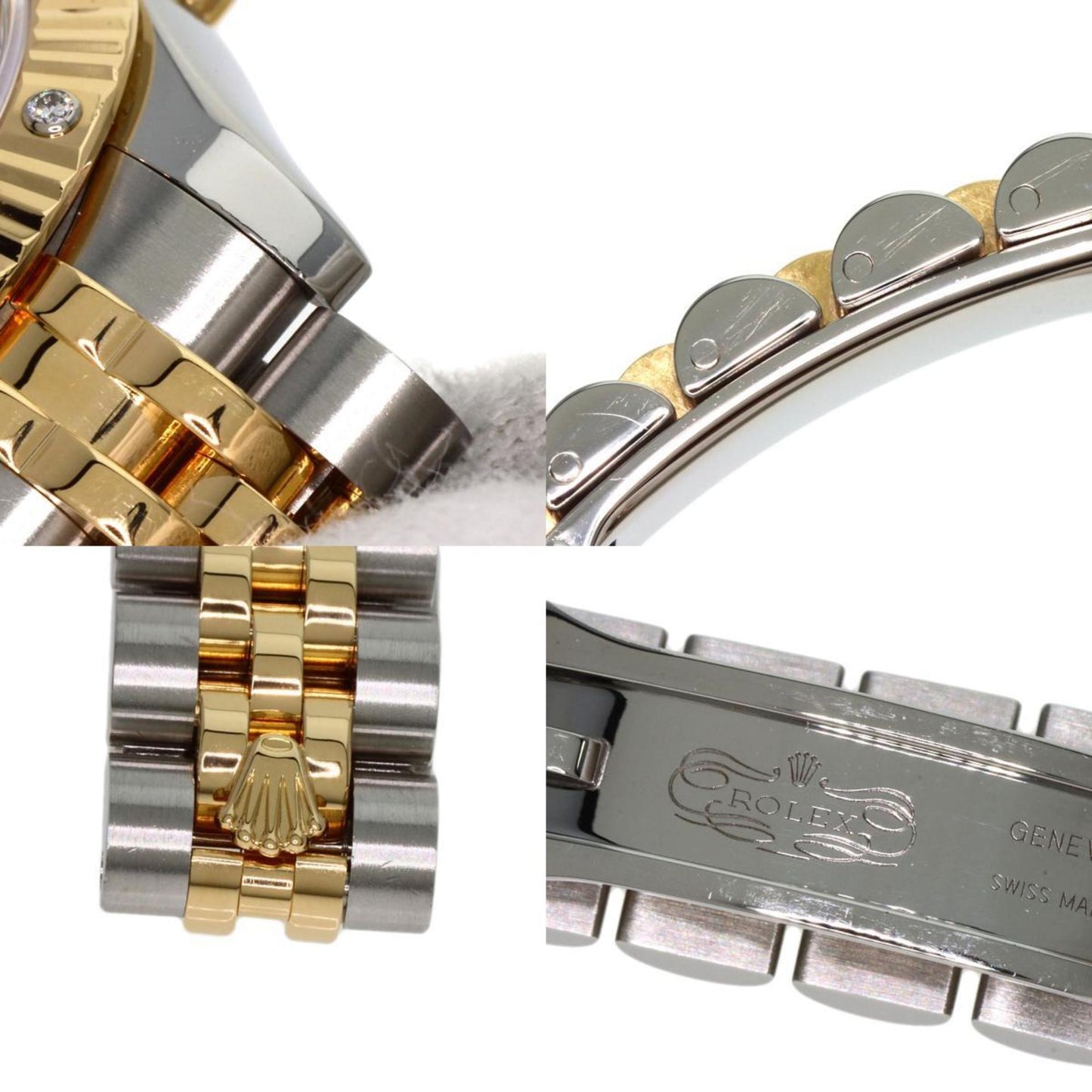 Rolex 179313 Datejust 2P Diamond Gold Dust Watch Stainless Steel SSxK18YG Ladies ROLEX