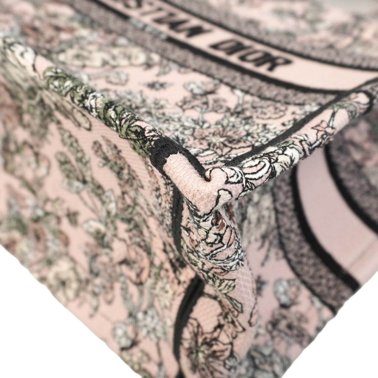 Christian Dior Book Tote Canvas Bag in Pink and Black for Women