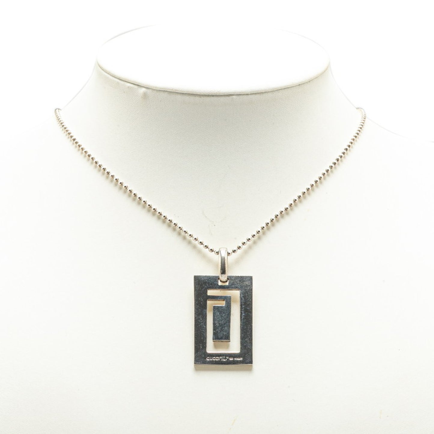 Gucci Cutout G Necklace SV925 Silver Women's GUCCI