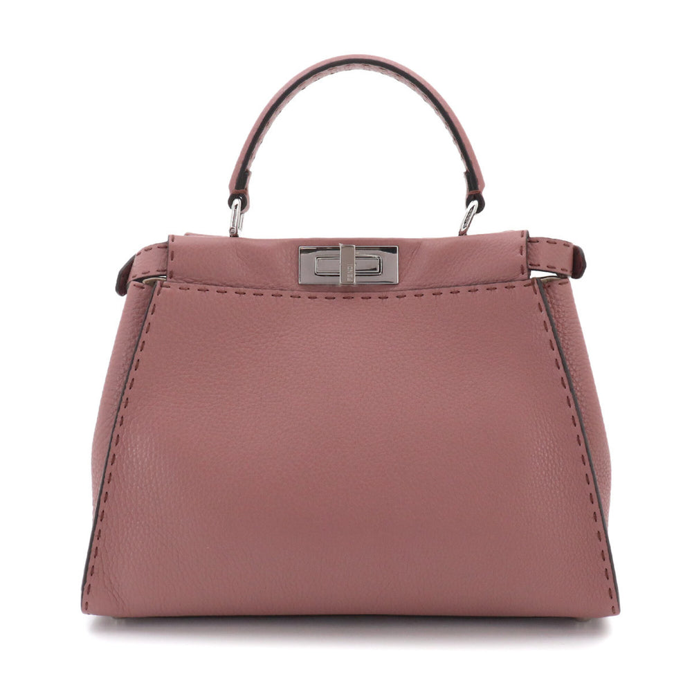 Fendi Selleria Peekaboo Regular 2-way Hand/Shoulder Handbag, Leather, Pink, 8BN290 — New - Store Return