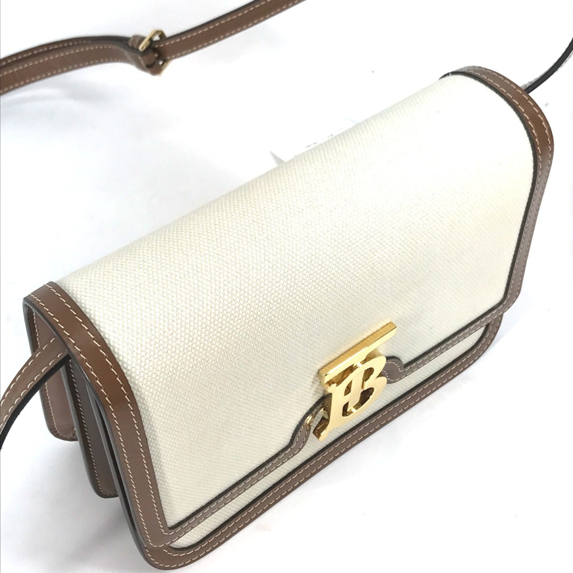 Burberry 8039365 Bag 2WAY bag Clutch bag Crossbody Shoulder Bag Beige Brown — Like New