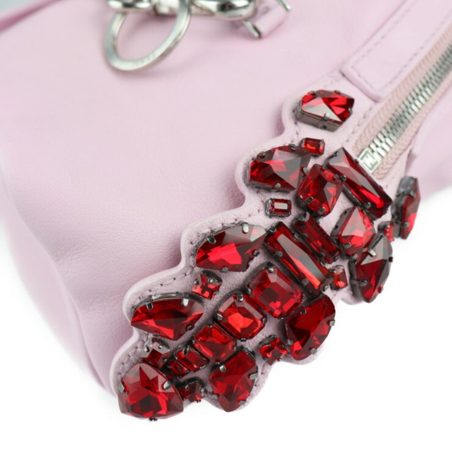 Fendi By the way Backpack 8BZ036  Crystal Pink with animal charm