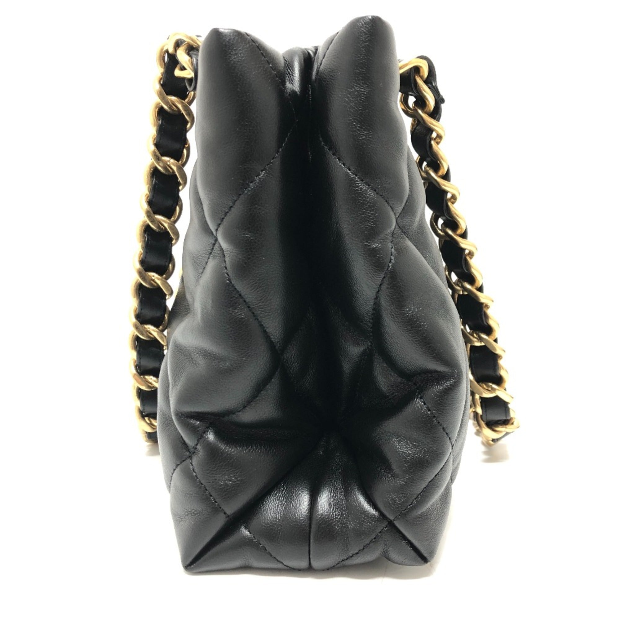 Chanel AS3502 CC Mark CC Chain bag Shoulder Shoulder Bag Black GoldHardware — Like New