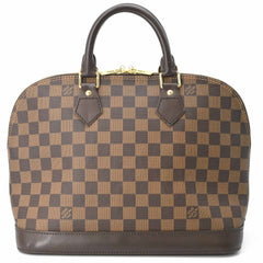 LOUIS VUITTON Alma Damier Ebene Handbag, Brown, N51131 — New - Store Return