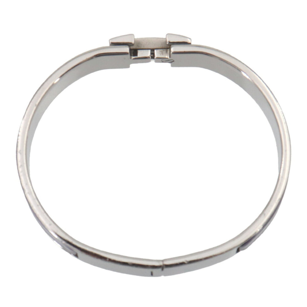 Hermes Clic H PM Bangle, Purple, Silver — Like New