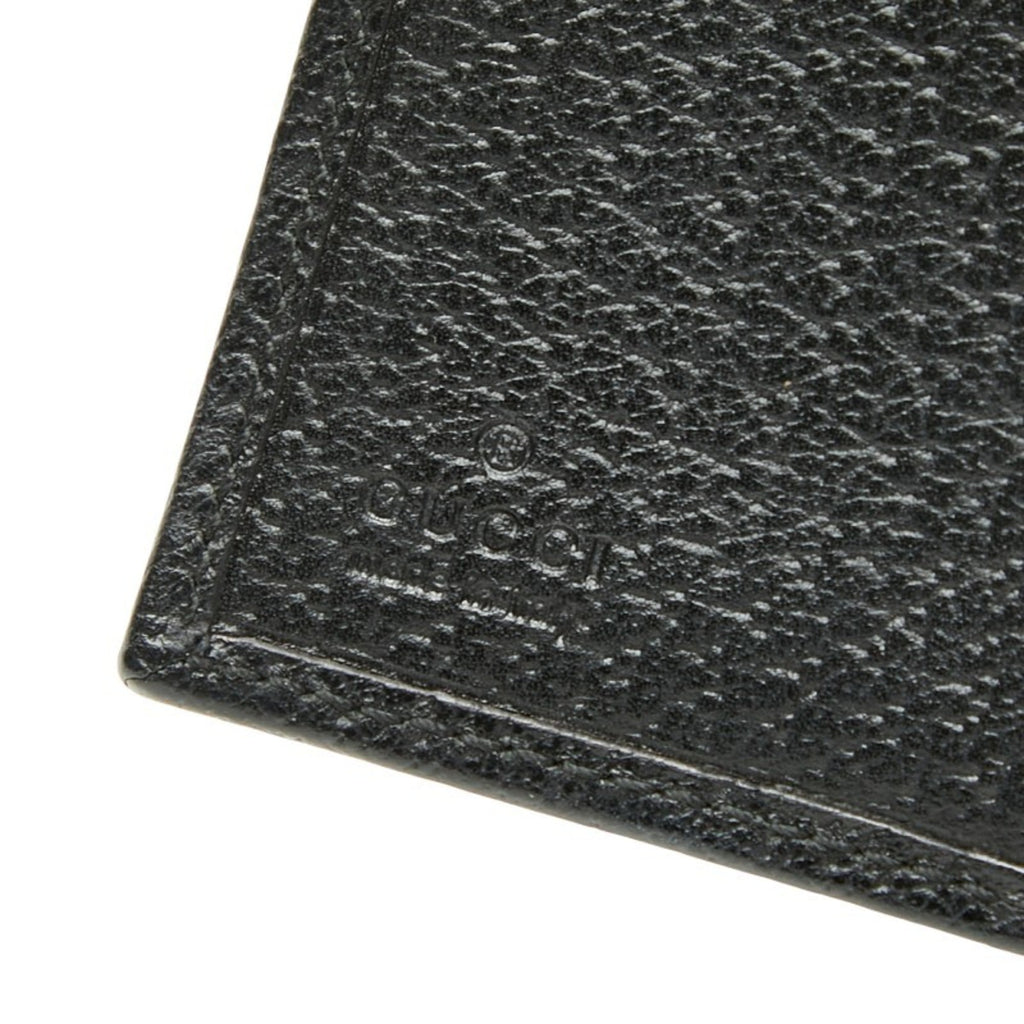 Gucci GG Canvas Abby Bifold Wallet 1414211 Black Leather Women's GUCCI