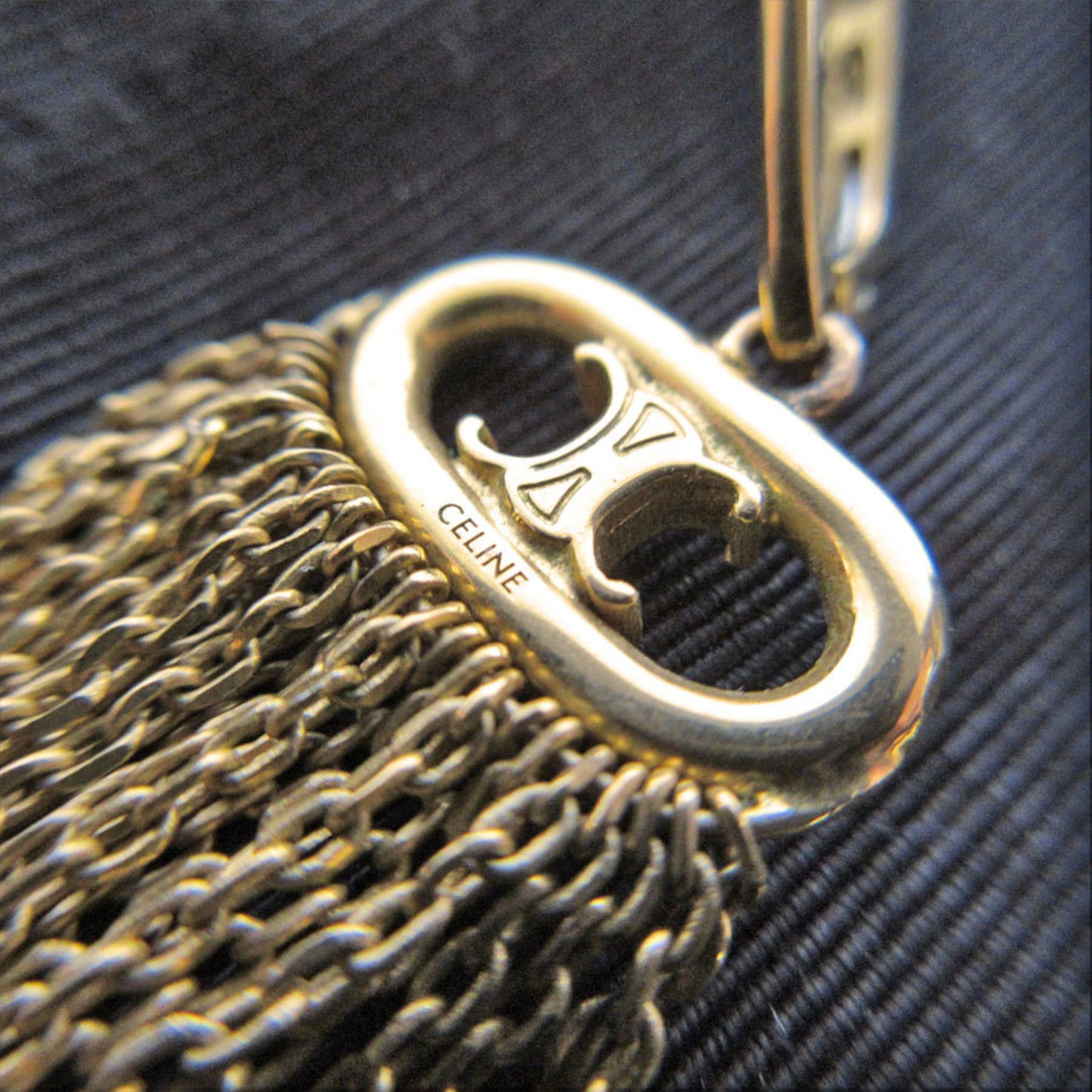 CELINE Earrings Metal Gold Women's s0623a