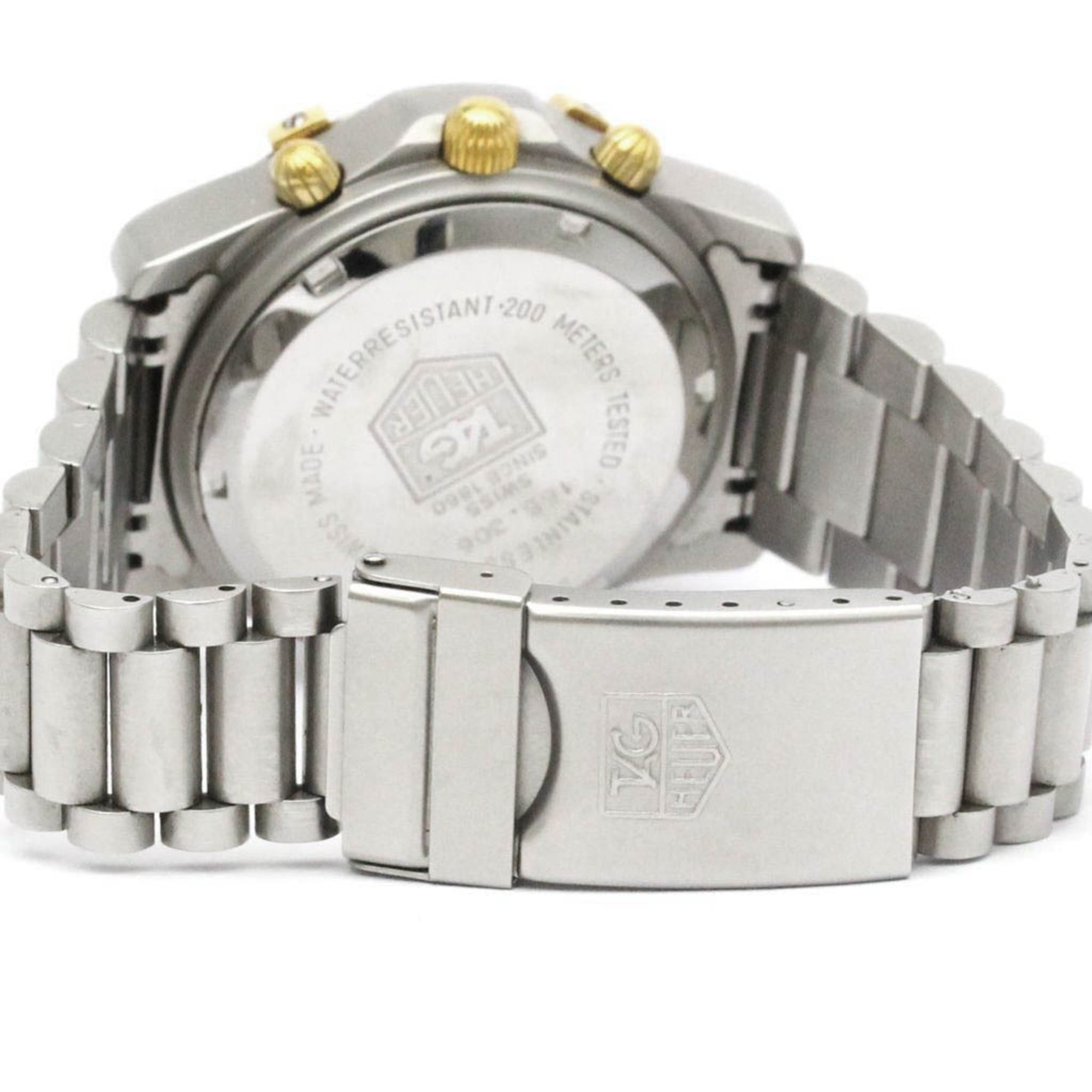 TAG HEUER 2000 Chronograph Gold Plated Steel Automatic Mens Watch 165.306 — Good