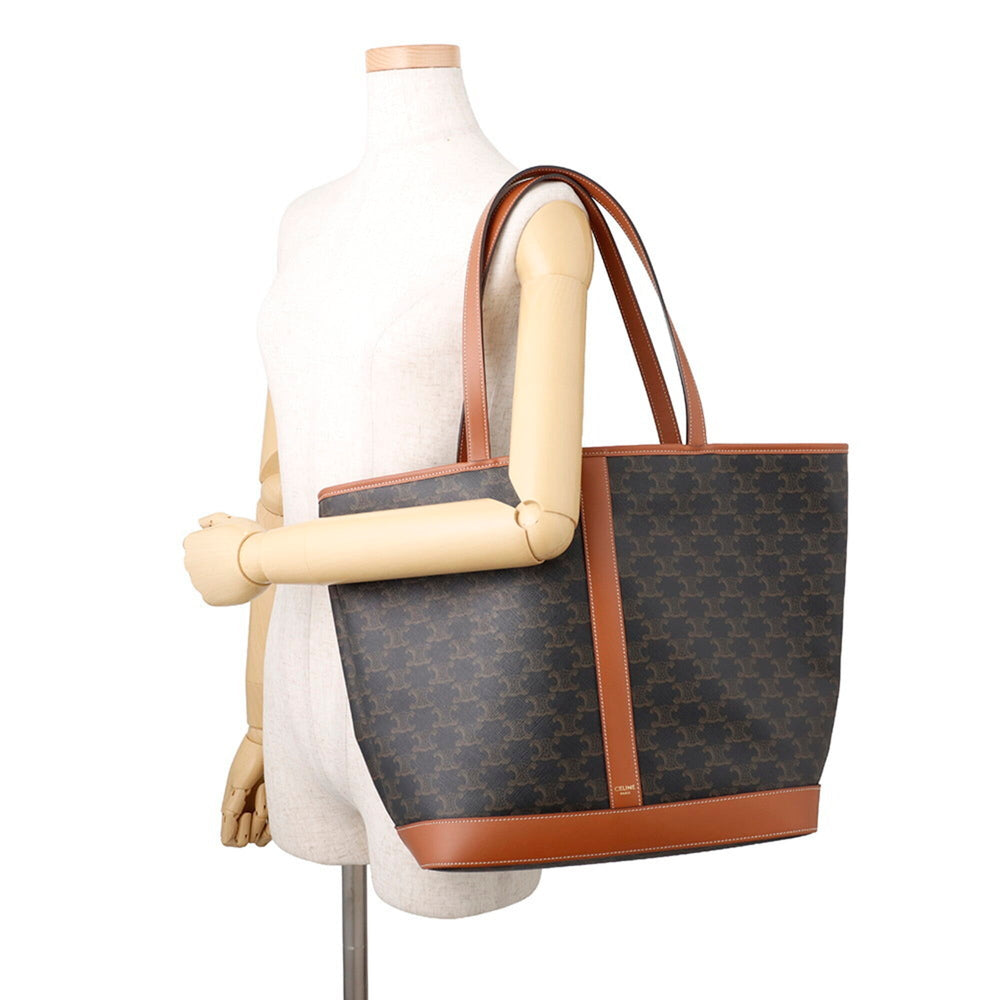 Celine Triomphe Cabas Medium Leather Tote Bag 115072 CELINE Handbag — Like New