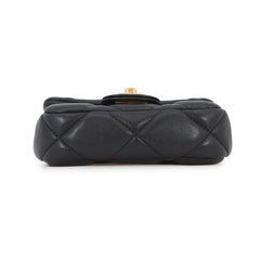 Chanel Chain Shoulder Bag Matelassé Coco Mark Lambskin AP2271 CHANEL Black Handbag Women's — Like New