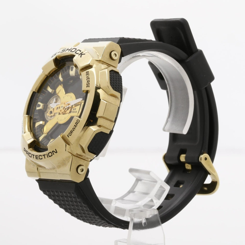 CASIO G-SHOCK Metal Covered 110 Series GM-110G-1A9JF Gold Black Stainless Steel x Resin Men's Analog-Digital Watch — Good