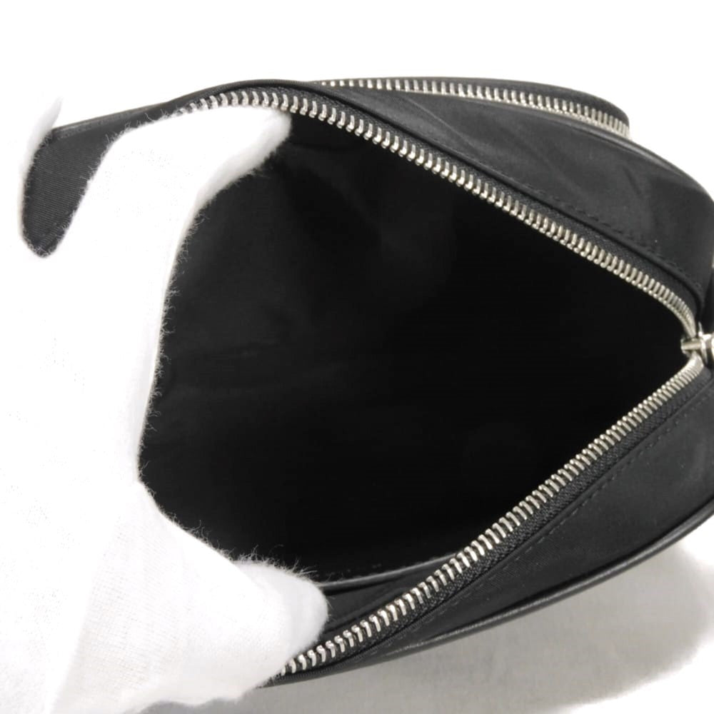 Burberry Paddy Logo Crossbody Shoulder Bag, Cotton Calfskin, Rubber Embossed Nylon, Black, 8049094, Men's — New - Store Return