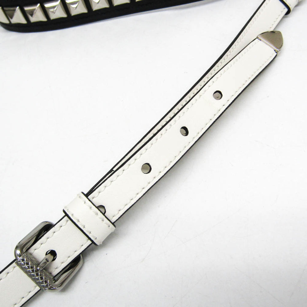 Prada Electra Studs 1BD120 Women's Leather Handbag,Shoulder Bag White — Like New