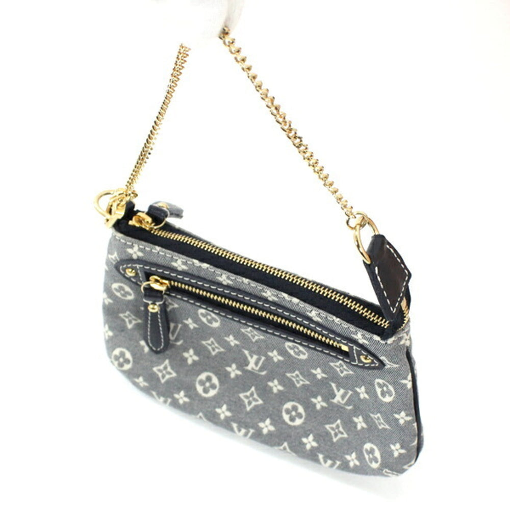 LOUIS VUITTON Mini Pochette Accessoires Monogram Idylle Canvas Navy Pouch Handbag M62998 KM3351 — Like New