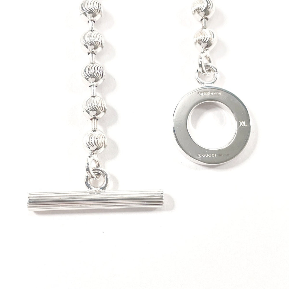GUCCI Ball Chain Necklace 602736 J8400 8106, Sterling Silver 925, Unisex — Like New
