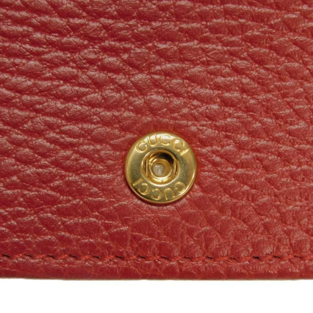 Gucci GG Marmont Chain Logo Calfskin 2-Way Clutch Bag with Double G Design, Red, 497985 CAO0G 6433, Women's — Like New