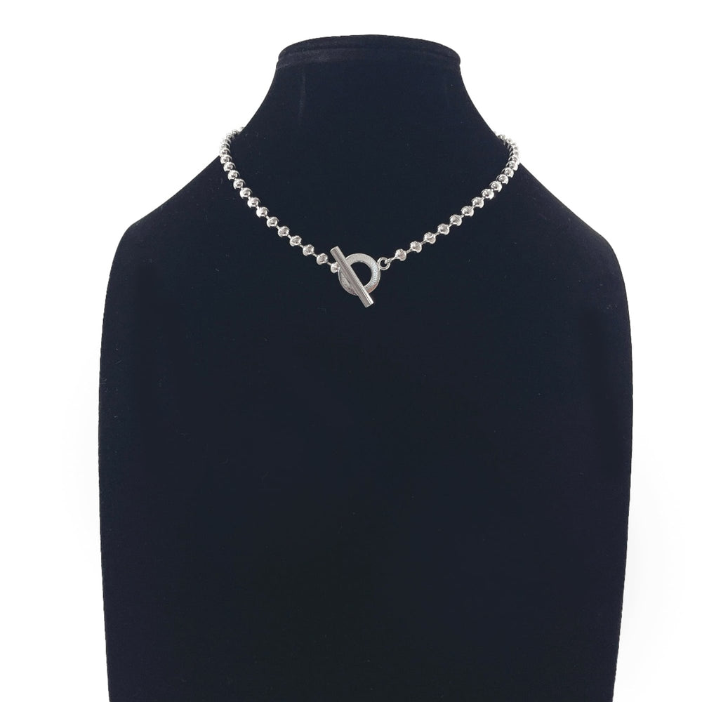 GUCCI Ball Chain Necklace 602736 J8400 8106, Sterling Silver 925, Unisex — Like New