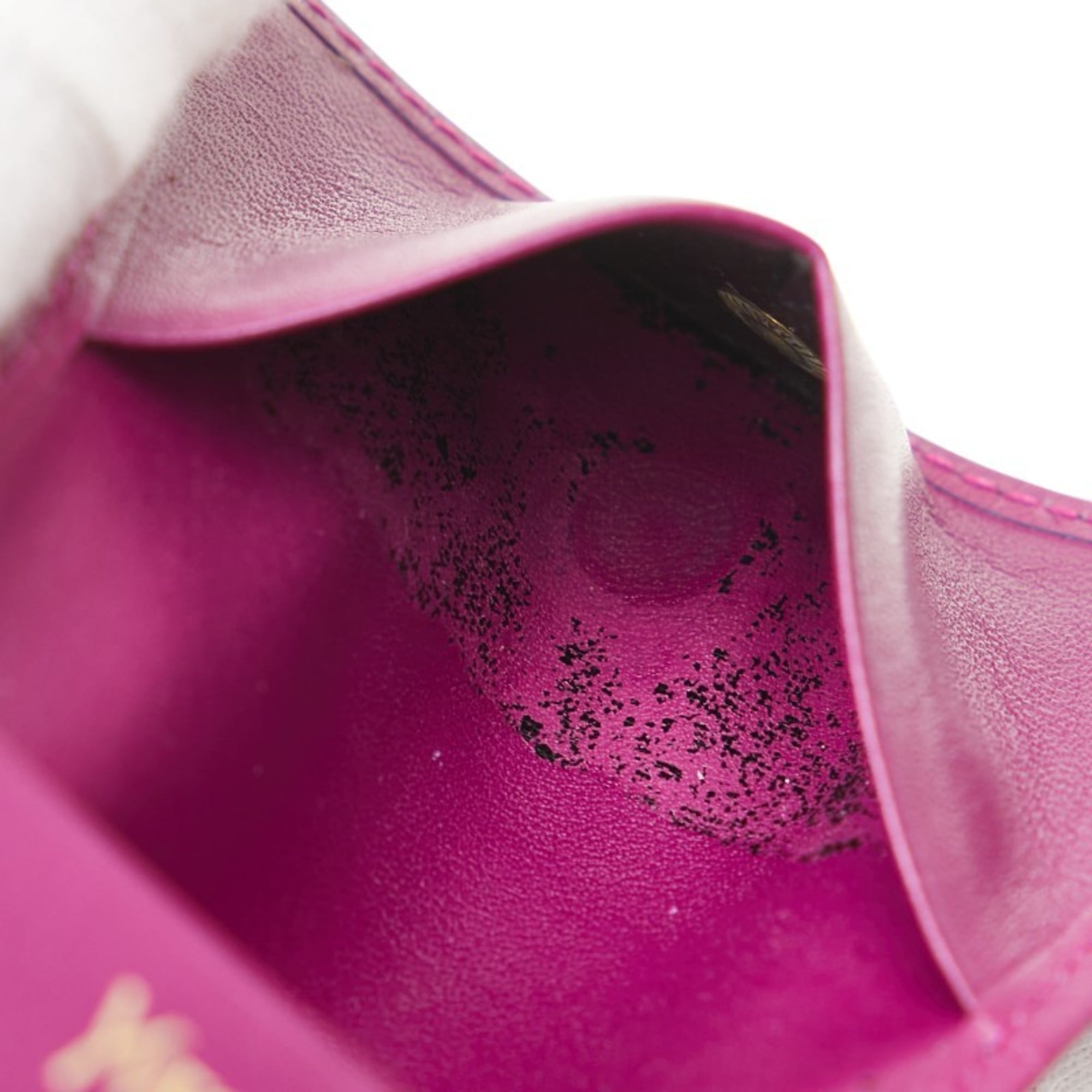 Saint Laurent YSL logo wallet/coin case, purple leather, women's, SAINT LAURENT