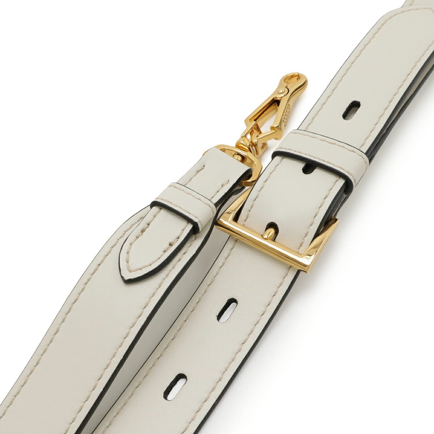 PRADA Bibliothèque Tote/Shoulder Bag in City Calf Leather, TALCO, Off-White, Purchased at an Overseas Duty-Free Shop, 1BG098