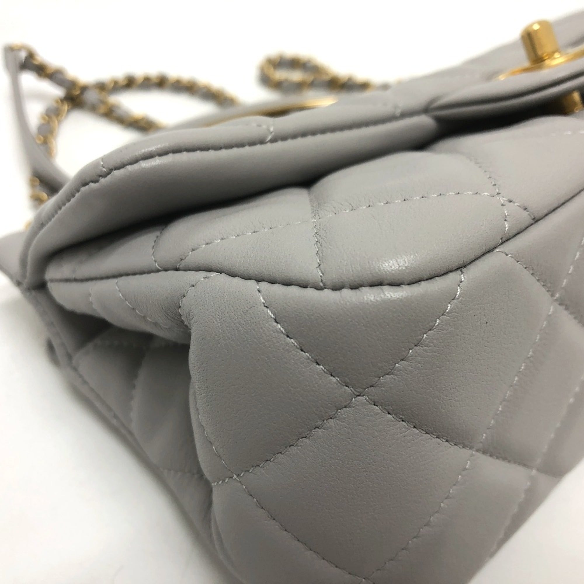 Chanel 2WAY Crossbody Shoulder Shoulder Bag gray GoldHardware — Like New