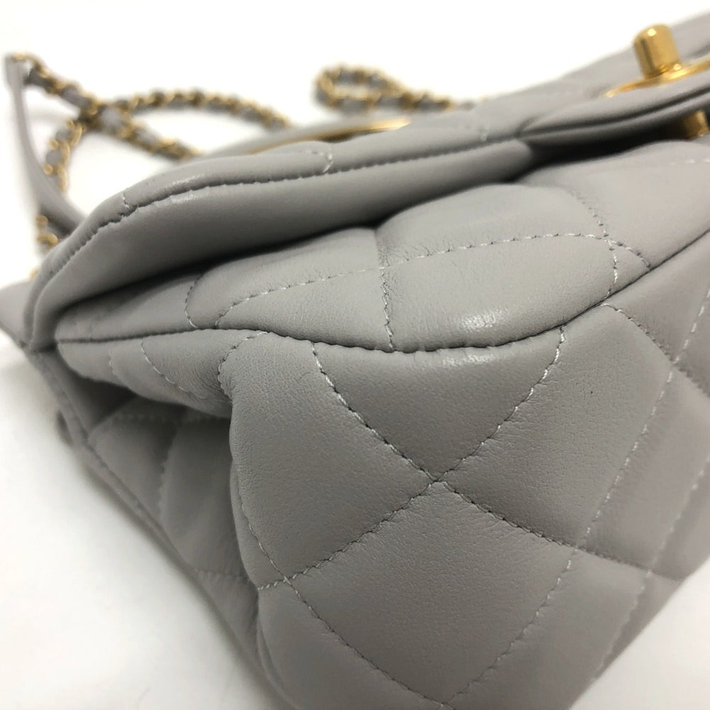 Chanel 2WAY Crossbody Shoulder Shoulder Bag gray GoldHardware — Like New