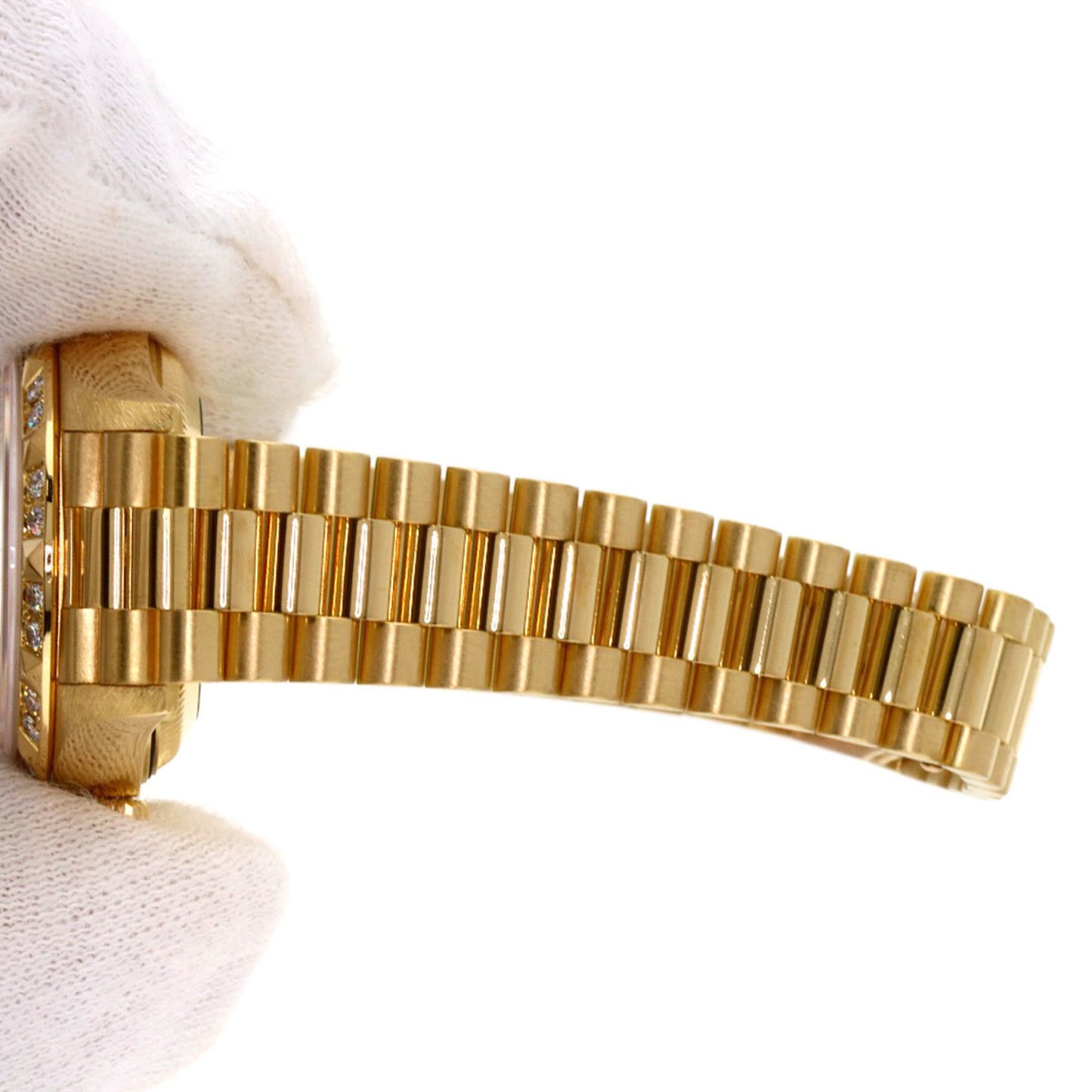 Rolex 69258G Datejust Bezel with 10 Diamonds, 18K Yellow Gold/18KYG/Diamond Women's Watch