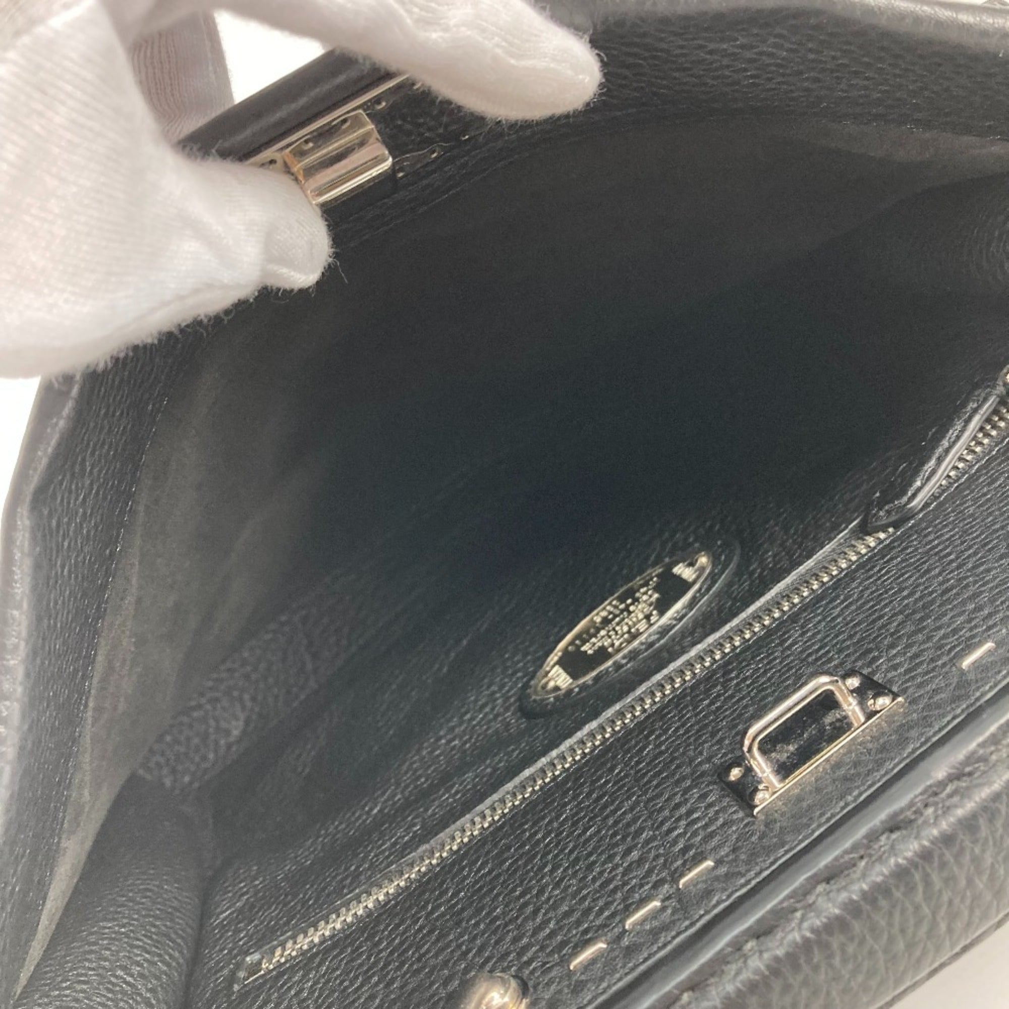 Fendi 7VA406 Shoulder Bag Crossbody bag 2WAY business bag Tote Bag Hand Bag Black — Like New