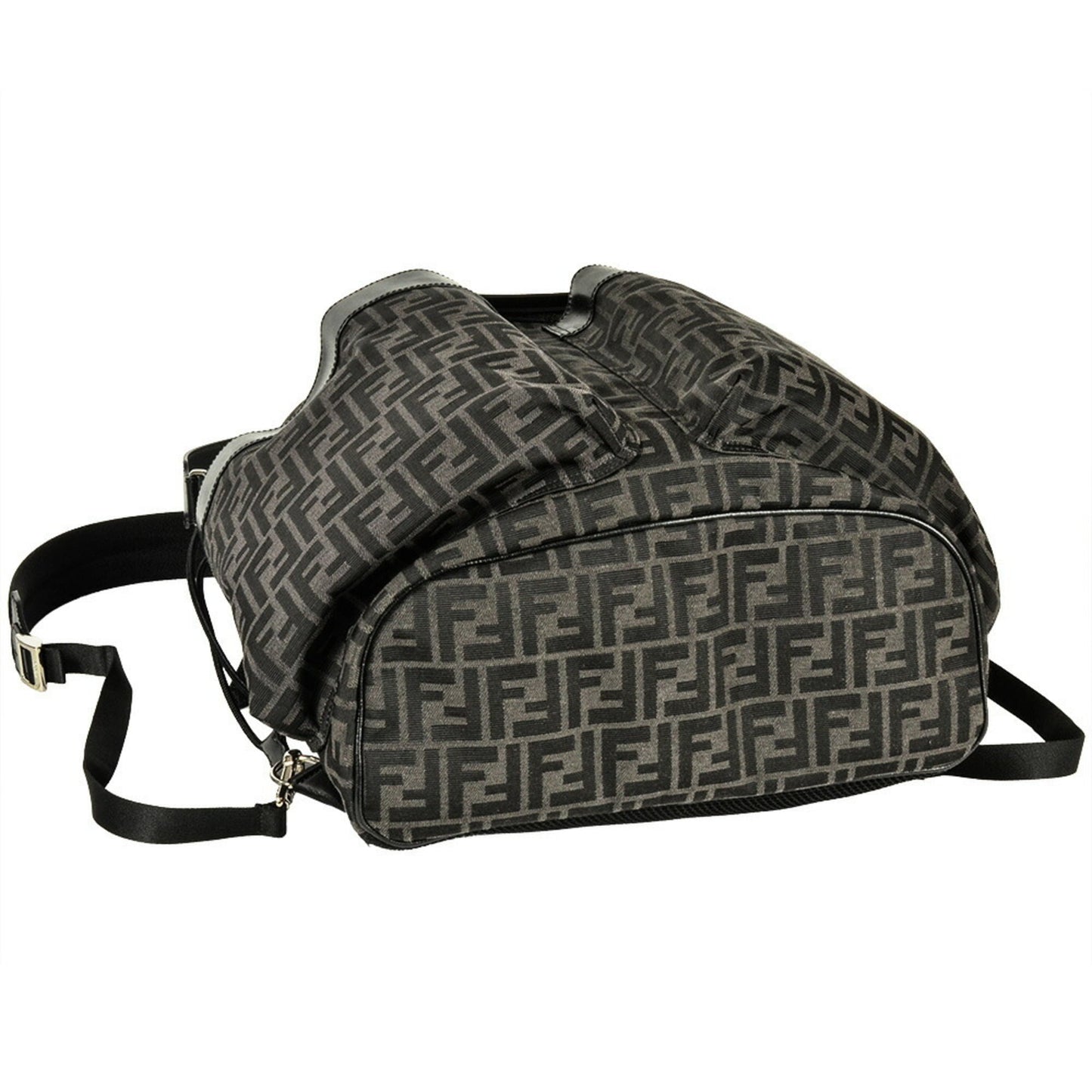 Fendi Strike Large Zucca Backpack 7VZ056AG0MF0NPN Black FF Jacquard