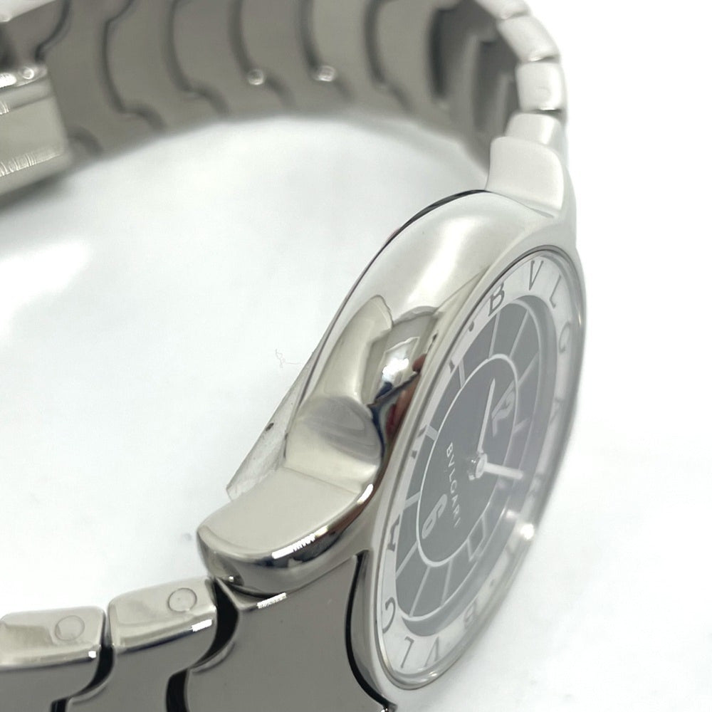 BVLGARI ST29S Solotempo Quartz Date Watch, Stainless Steel, Women's, Silver — Very Good