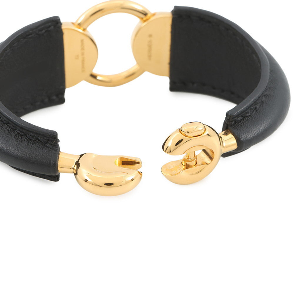 Hermes Bracelet Epure Eskettle Black Swift W Stamp Bangle HERMES BRACELET — Like New