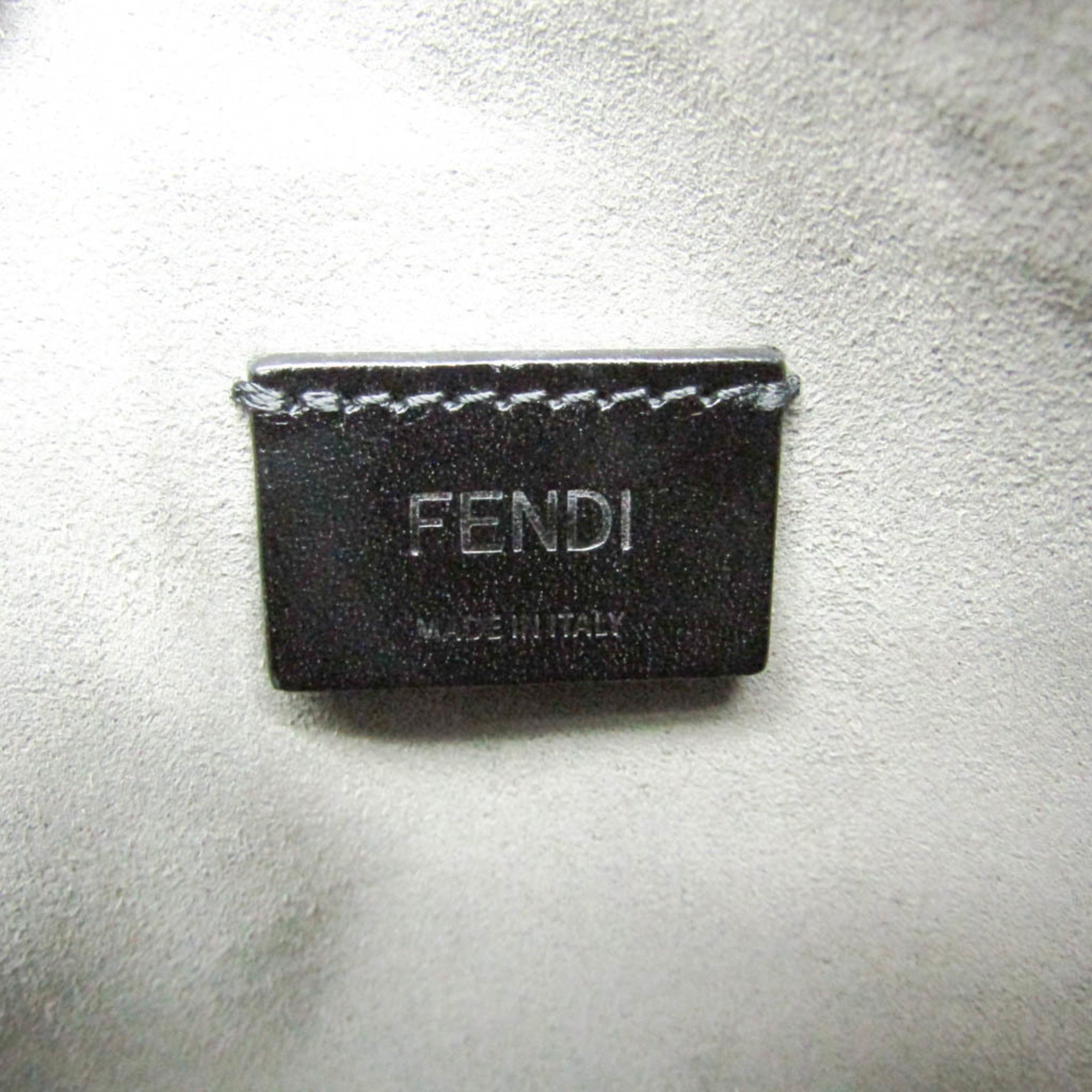 Fendi 7N0146 Women,Men Leather Shoulder Bag Black — Like New