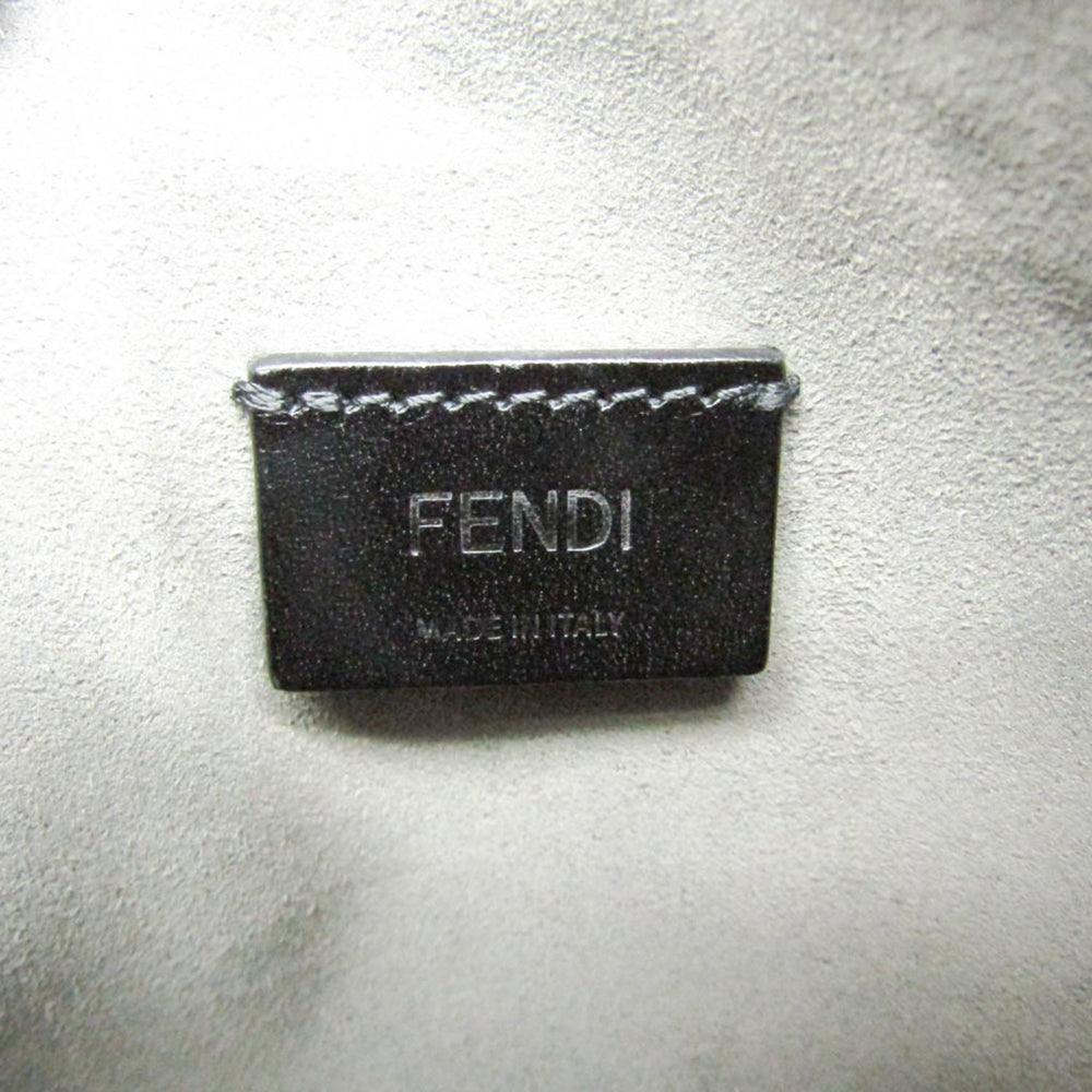 Fendi 7N0146 Women,Men Leather Shoulder Bag Black — Like New