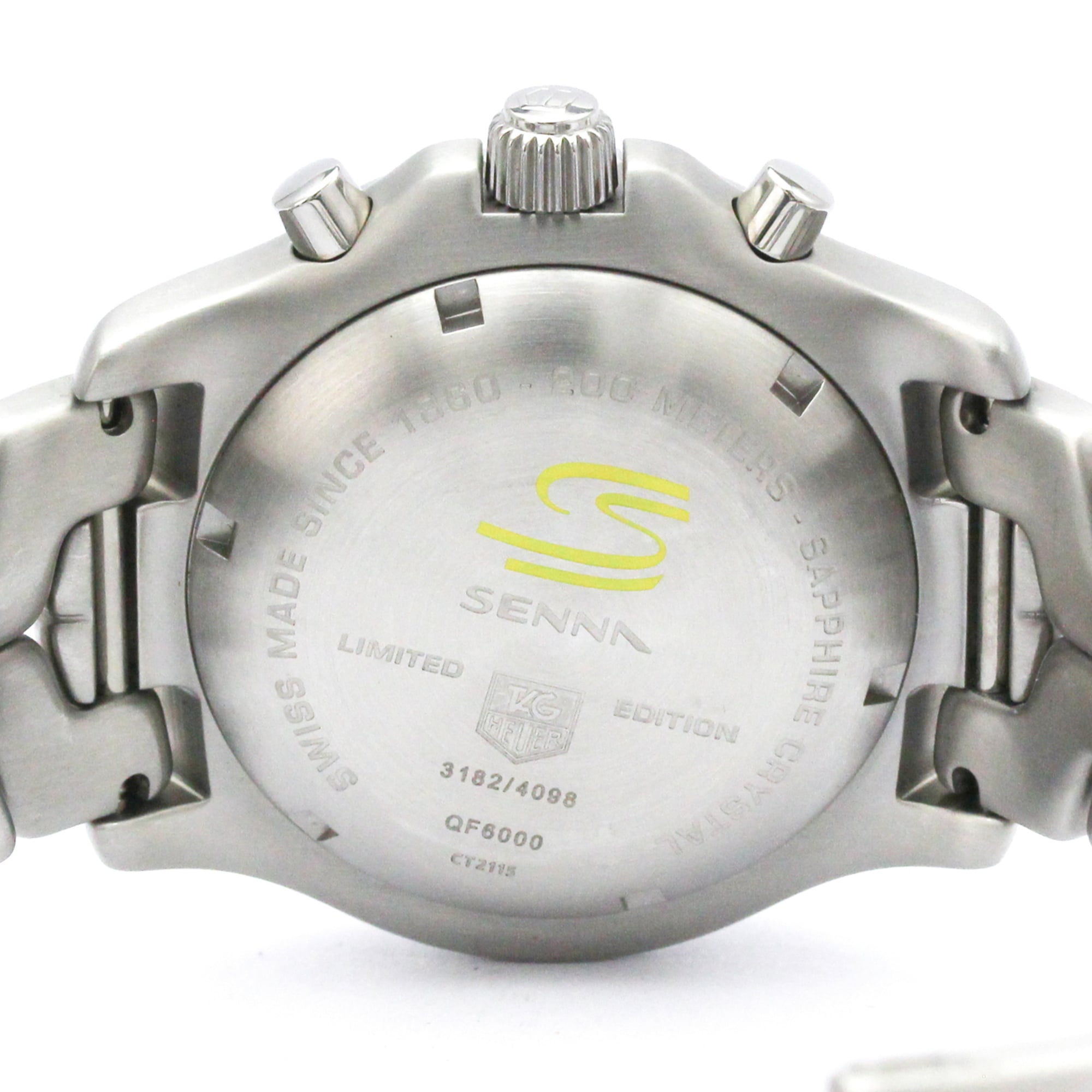 TAG HEUER Link Chronograph Ayrton Senna Limited Watch CT2115 Polished — Very Good