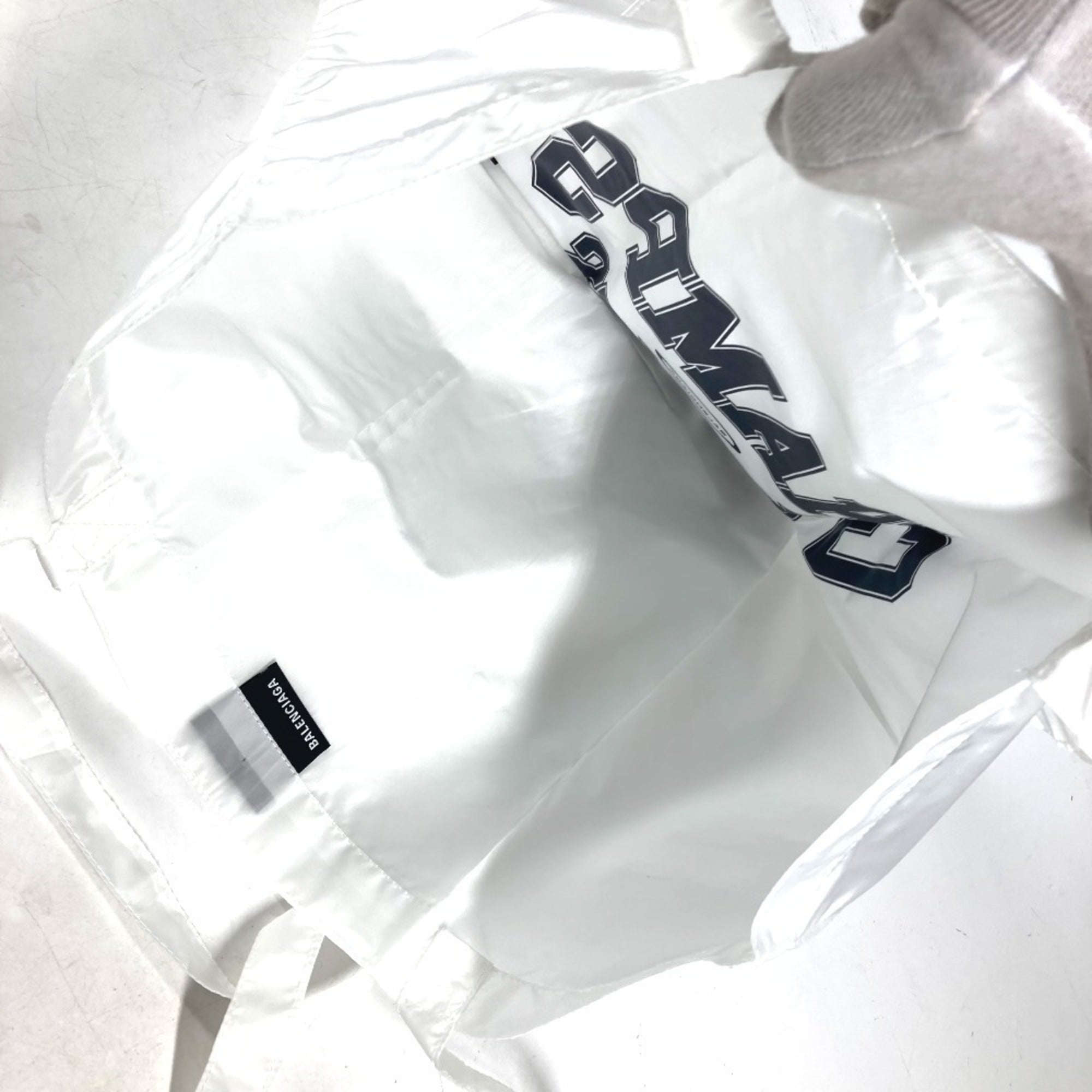 BALENCIAGA Eco Bag Tote Shoulder Nylon Men's Women's White — New - Store Return