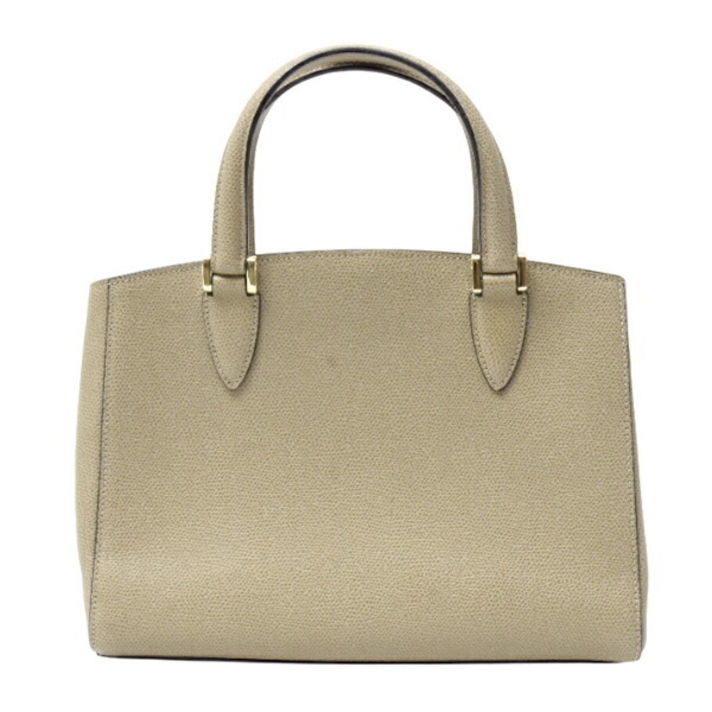 Valextra Women's Small Triennale Handbag/Shoulder Bag in Greige Calfskin Leather