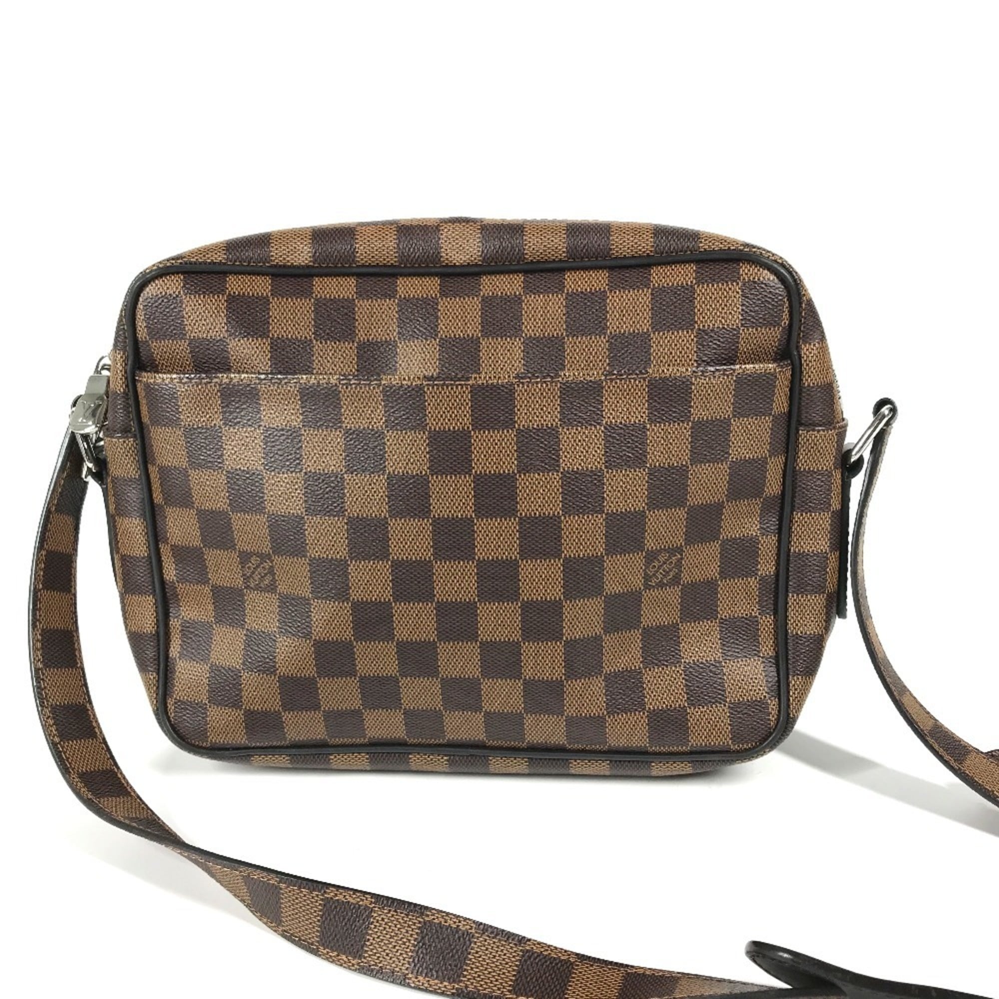 LOUIS VUITTON N42704 Damier Dinos Chapman Nile PM Shoulder Bag Canvas Men's Ebene Brown G-240825-44 — Like New
