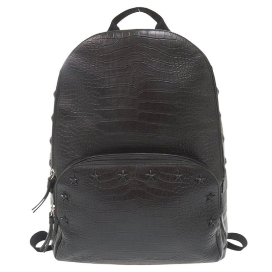 Jimmy Choo Star Stud Embossed Leather Black Backpack/Daypack 1327