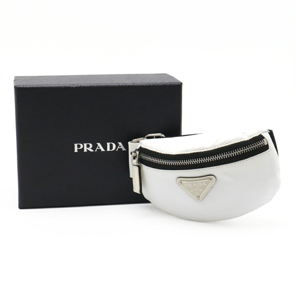 PRADA Triangle Wristband Pouch Multi-Pouch Nylon Leather BLANCO White 1TT095 — New - Store Return