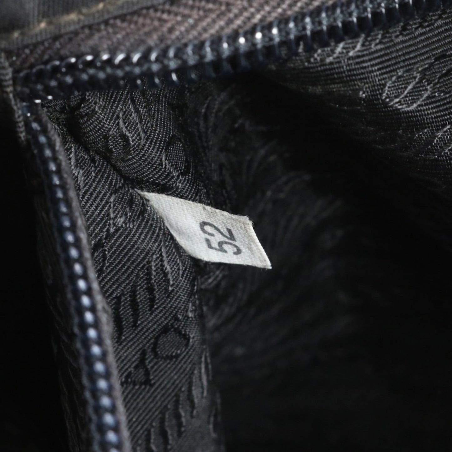 Prada Tessuto Nylon Triangle Logo Tote Bag Shoulder Handbag Black Women's