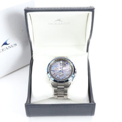 CASIO Oceanus OCWG1100TG-1AJF Men's Analog Watch (Black, Blue, Silver, Titanium) — Good
