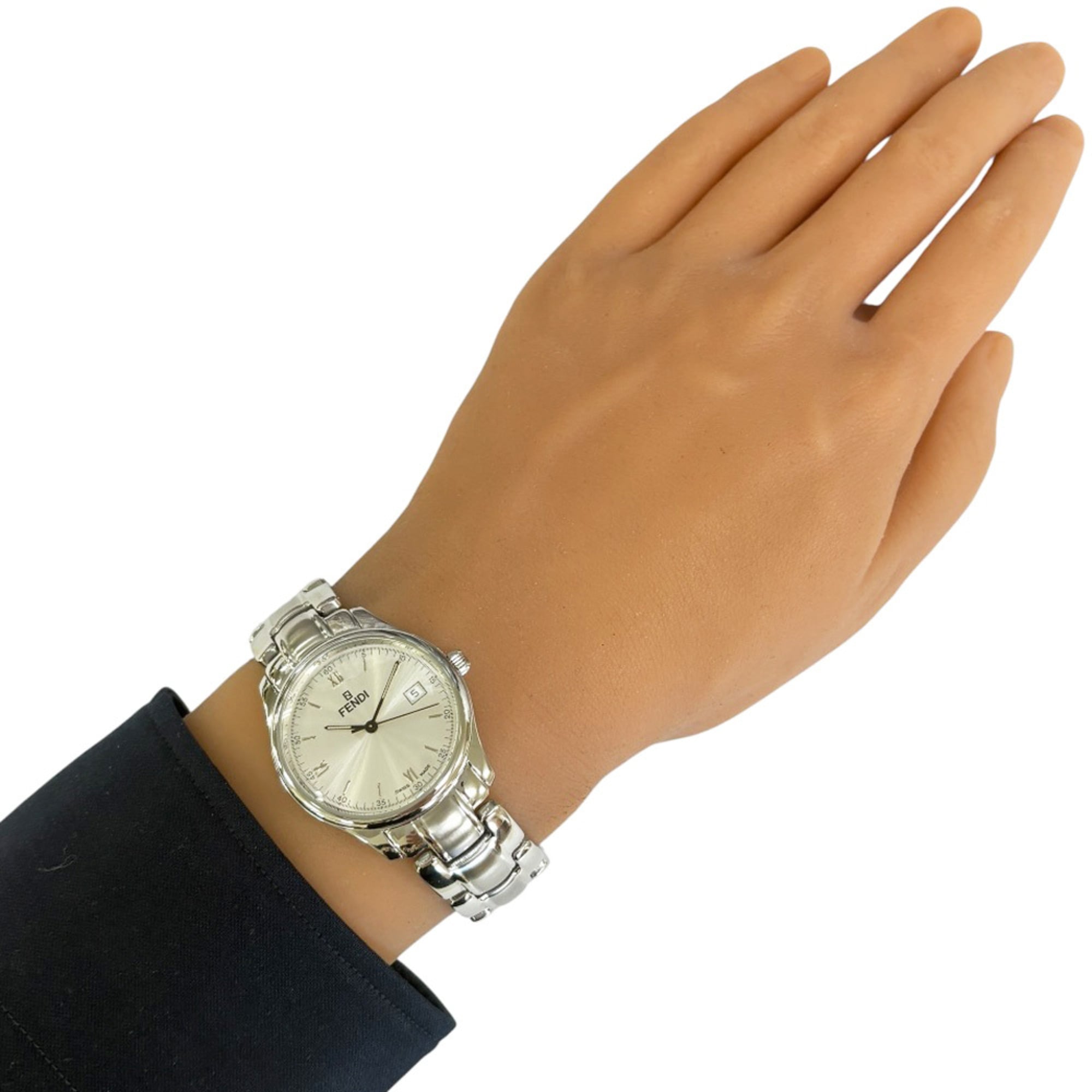 Fendi watch, stainless steel 210G quartz men's pre-owned — Good
