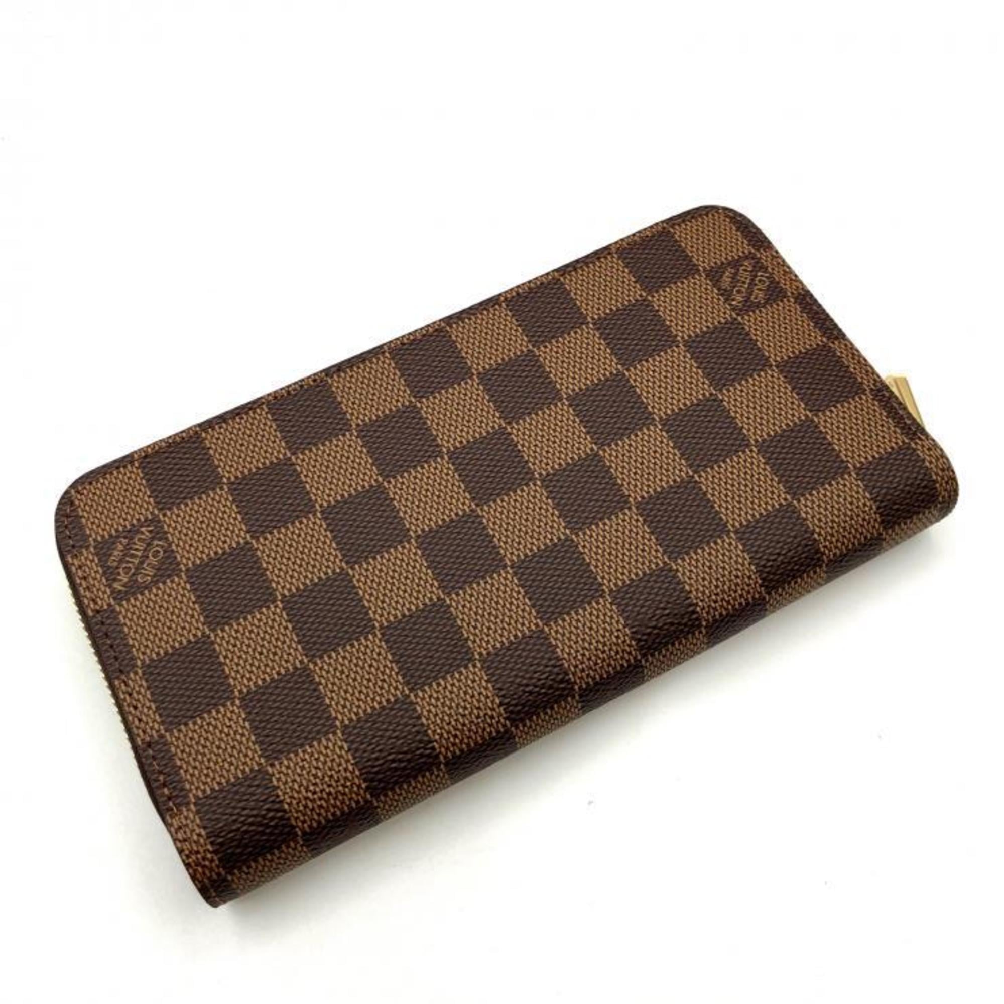 Louis Vuitton Damier Zippy Wallet N41661, Brown