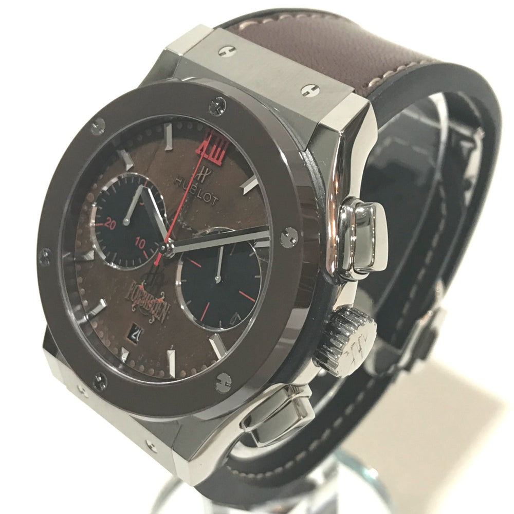 Hublot 521.NC.0589.VR.OPX14 Forbidden X Automatic with cigar box Wristwatch Silver Brown belt — Like New
