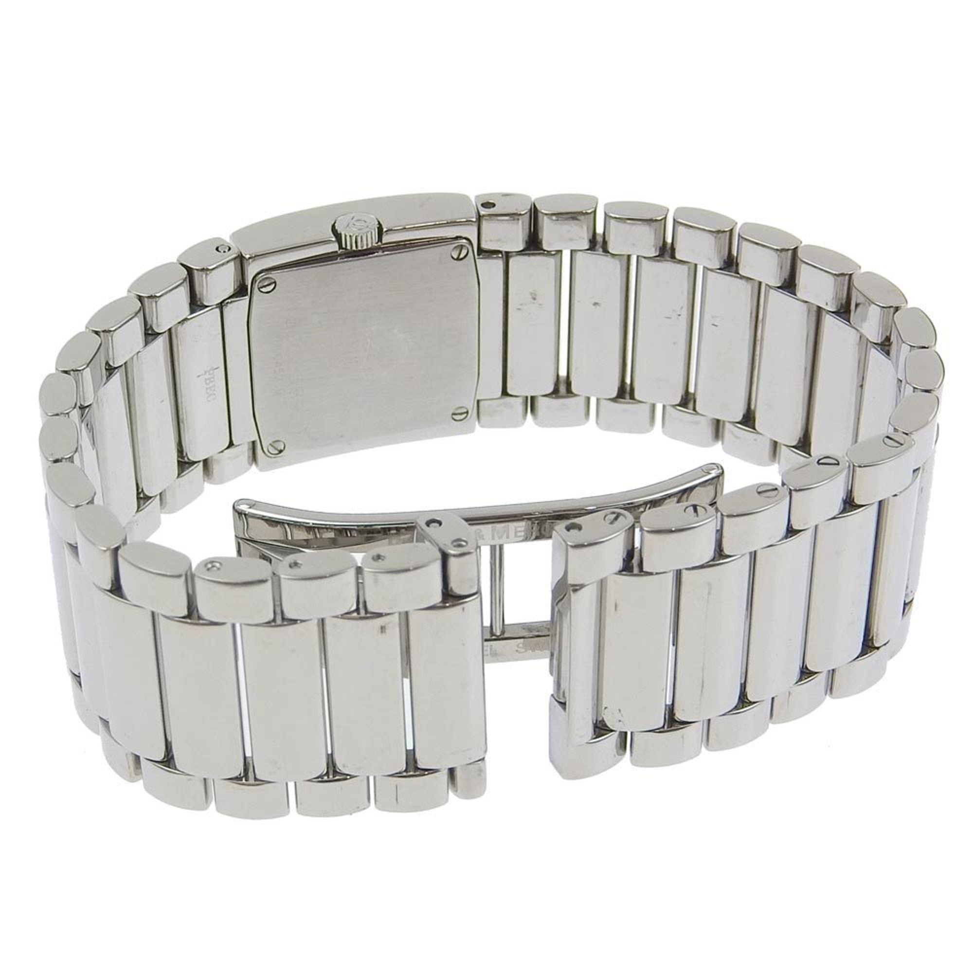 Baume & Mercier Catwalk Watch 12P Diamond MV045219 Stainless Steel Quartz Analog Display White Dial Ladies — Very Good