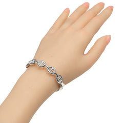 Hermes Chaine d'Ancre Anchene ST Bracelet, Sterling Silver 925, Made in Italy, 21AB299510, Approx. 18.1g, Unisex — Like New