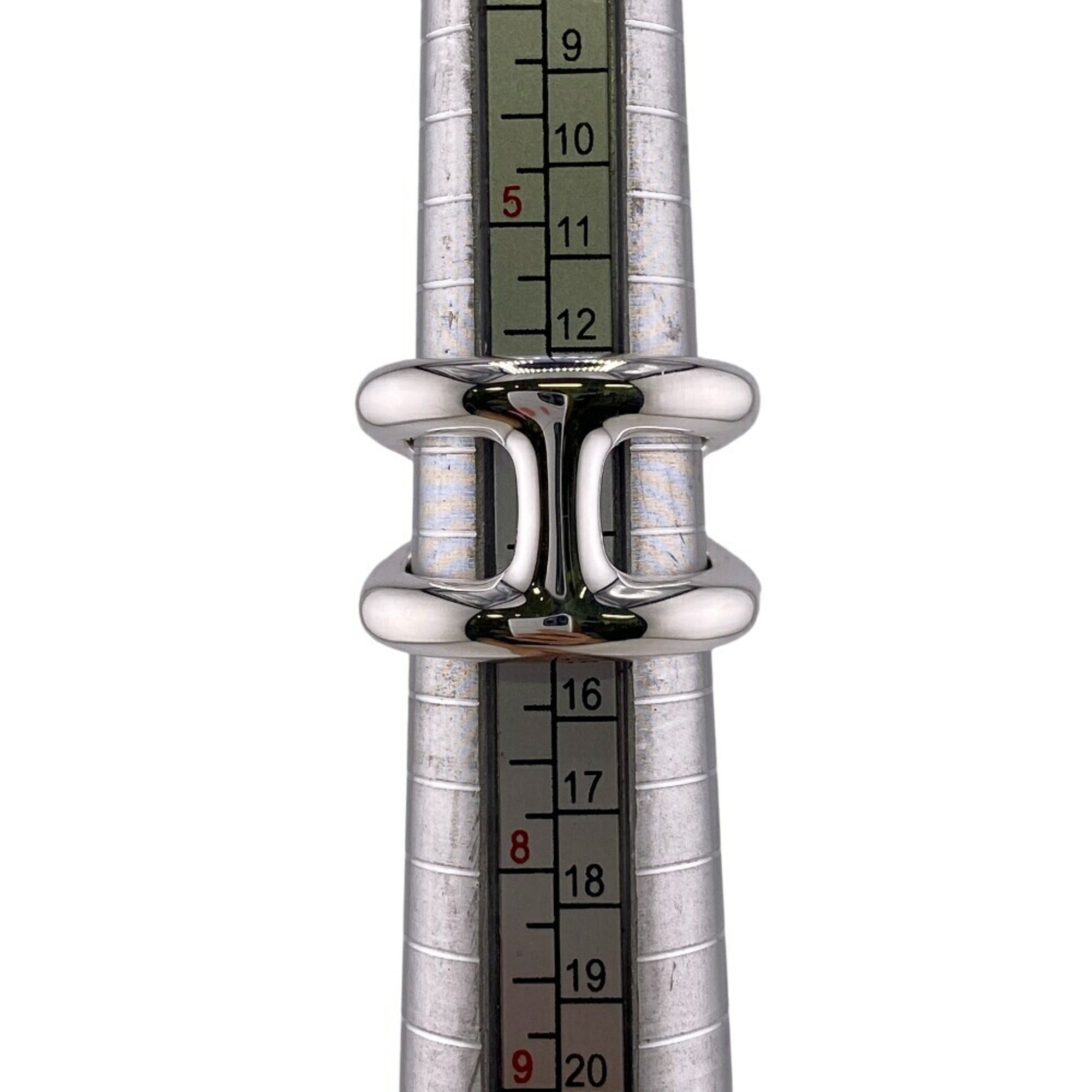 HERMES Osmoz GM Ring Silver Ladies — New - Store Return